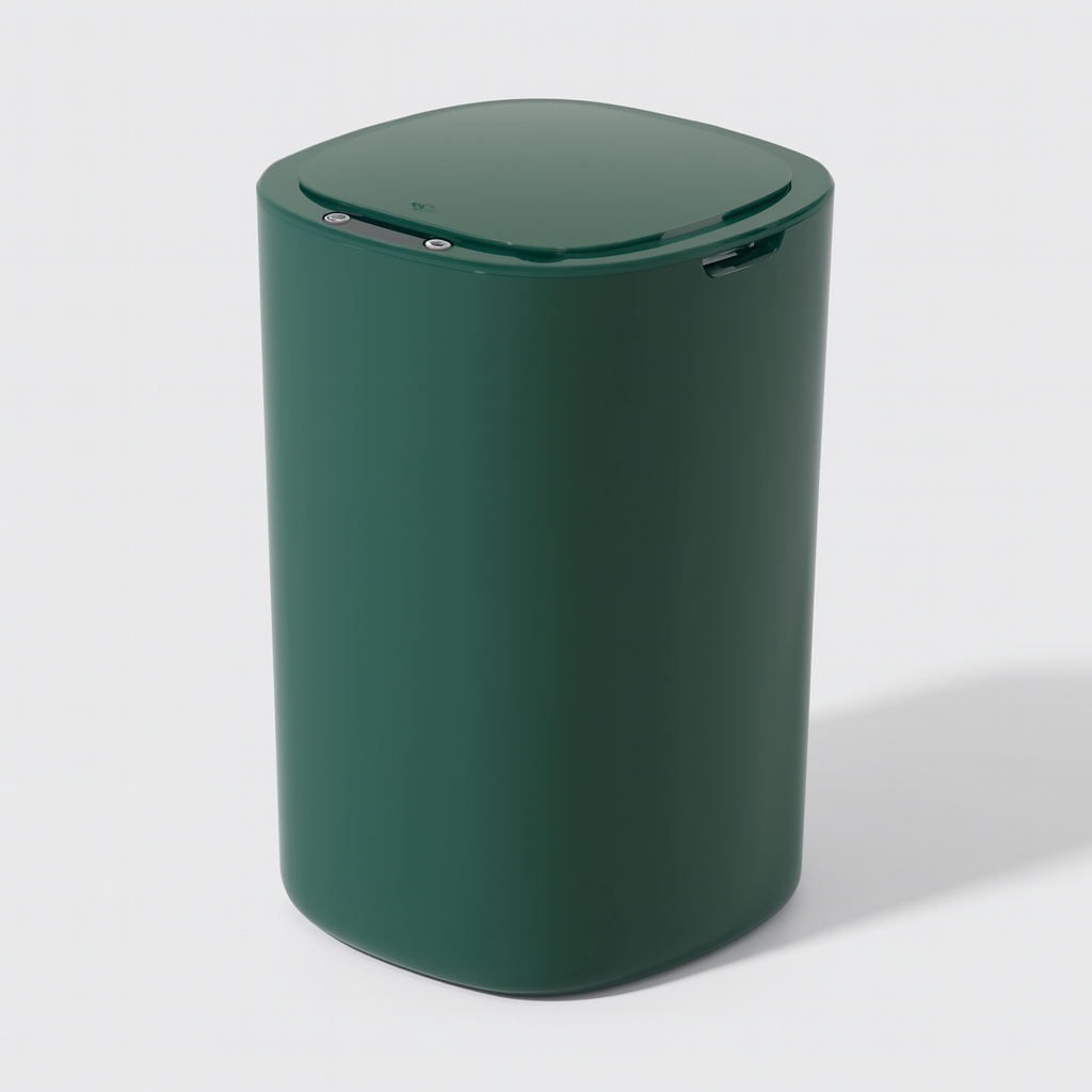 Caixote do Lixo Inteligente 12L Hoomiu com sensor de abertura automática na cor verde