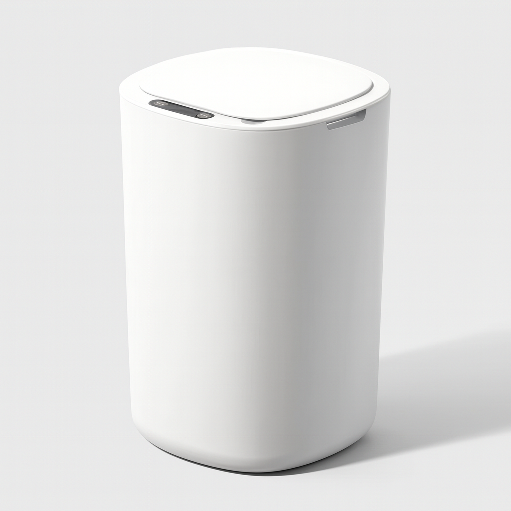 Caixote do Lixo Inteligente 12L Hoomiu com sensor de abertura automática na cor branco