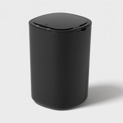 Caixote do Lixo Inteligente 12L Hoomiu com sensor de abertura automática na cor preto